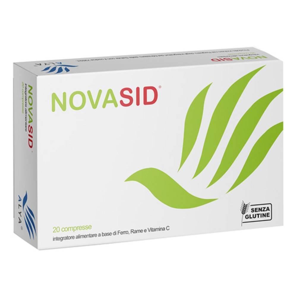 novasid integratore alimentare novasid con ferro, rame e vitamina c per il sistema immunitario e la riduzione di stanchezza - 20 compresse - foto 1