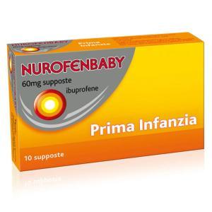 Ibuprofene per bambini  baby 10 supposte da 60 mg - sollievo dalla febbre e dal dolore con avvertenze per l'uso sicuro