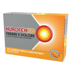 Ibuprofene per bambini 100 mg - trattamento sintomatico di febbre e dolore da 7 a 12 anni - kid febbre d24cps100mg