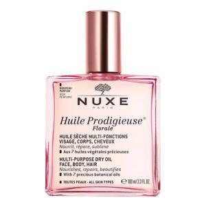 Olio secco idratante huile prodigieuse florale 100ml con 7 oli preziosi per corpo, viso e capelli, antiossidante e anti-inquinamento