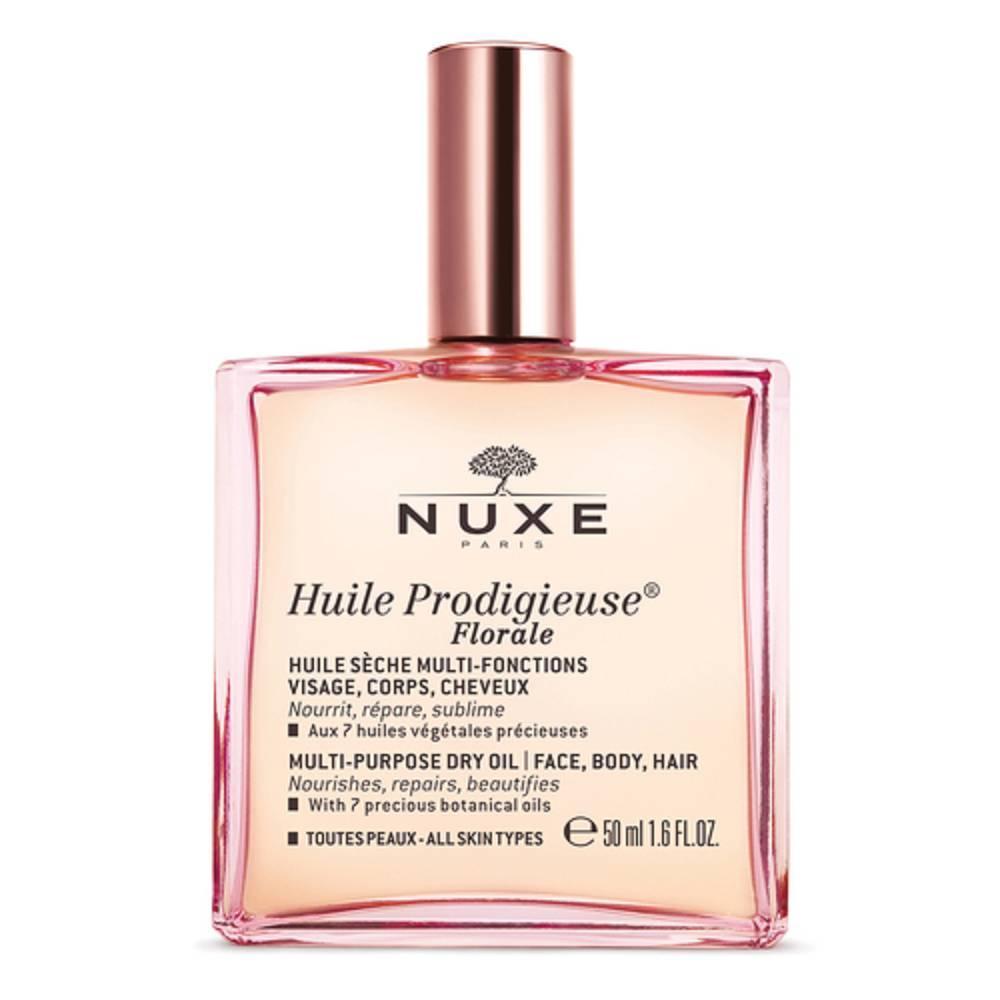 nuxe olio secco idratante floreale 50ml per corpo, viso e capelli con 7 oli vegetali naturali - foto 1
