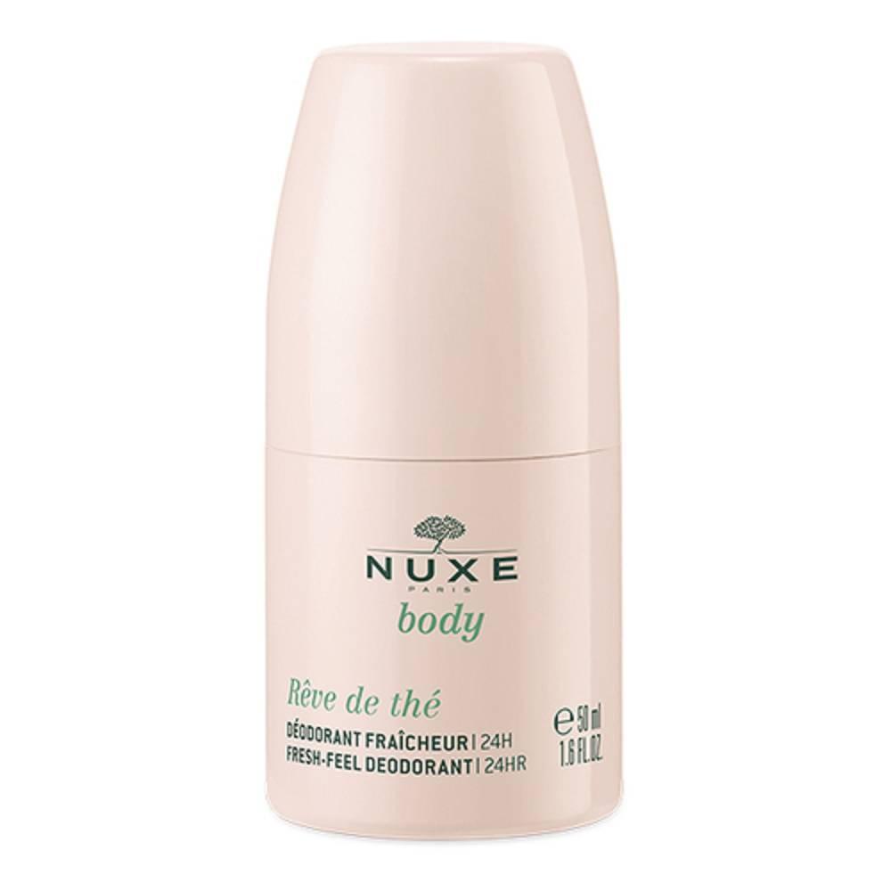 nuxe deodorante roll-on nuxe 50ml per protezione e freschezza 24 ore con profumo rivitalizzante di tè verde - foto 1