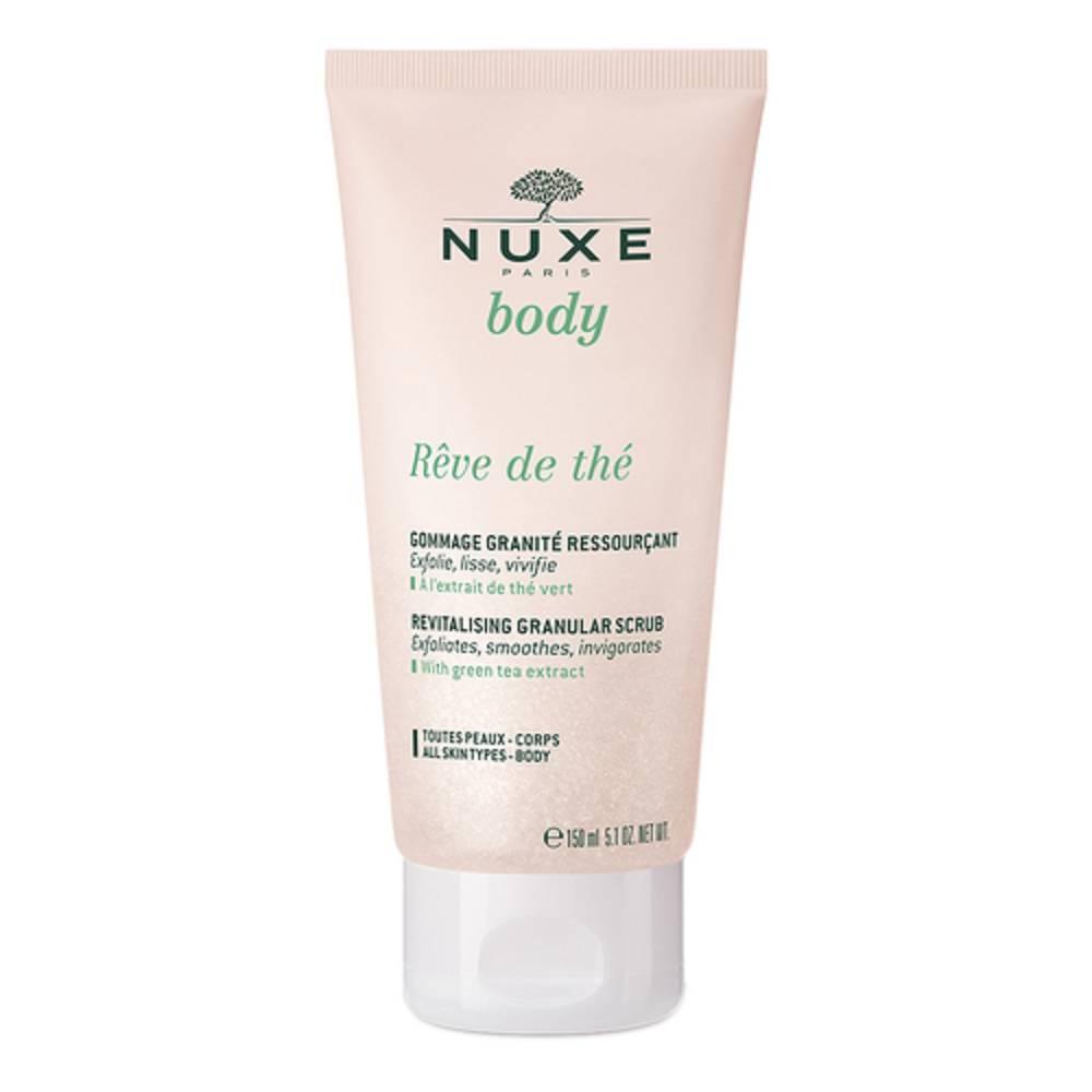 nuxe gommage corpo revitalizzante 150ml - esfoliante delicato con estratto di tè verde e chicchi di bambù per pelle liscia e tonificata - foto 1
