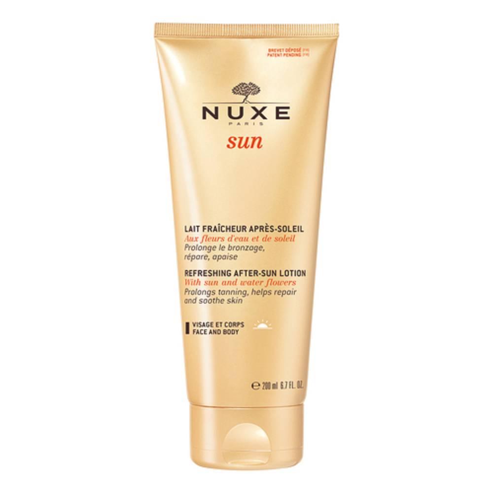 nuxe latte dopo sole nuxe sun 200 ml - fresco e lenitivo per viso e corpo, ripara e prolunga l'abbronzatura, ideale per pelli chiare e sensibili - foto 1