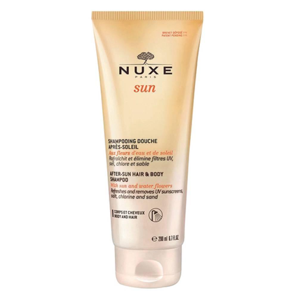 nuxe shampoo doccia doposole nuxe sun - deterge delicatamente, pelle morbida e capelli brillanti, tubetto da 200 ml - foto 1