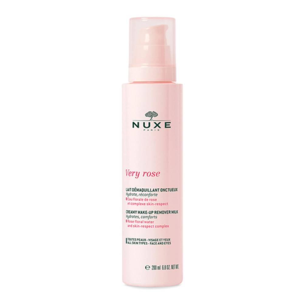 nuxe latte struccante crema al profumo di rosa 200ml - idrata e rimuove il trucco delicatamente per tutti i tipi di pelle - foto 1