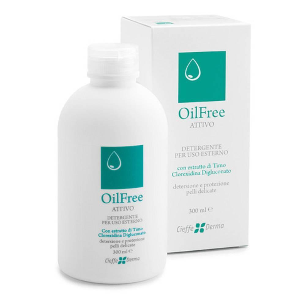 oilfree attivo detergente delicato oilfree attivo 300ml per igiene quotidiana della cute, protezione contro infezioni micotiche e batteriche - foto 1