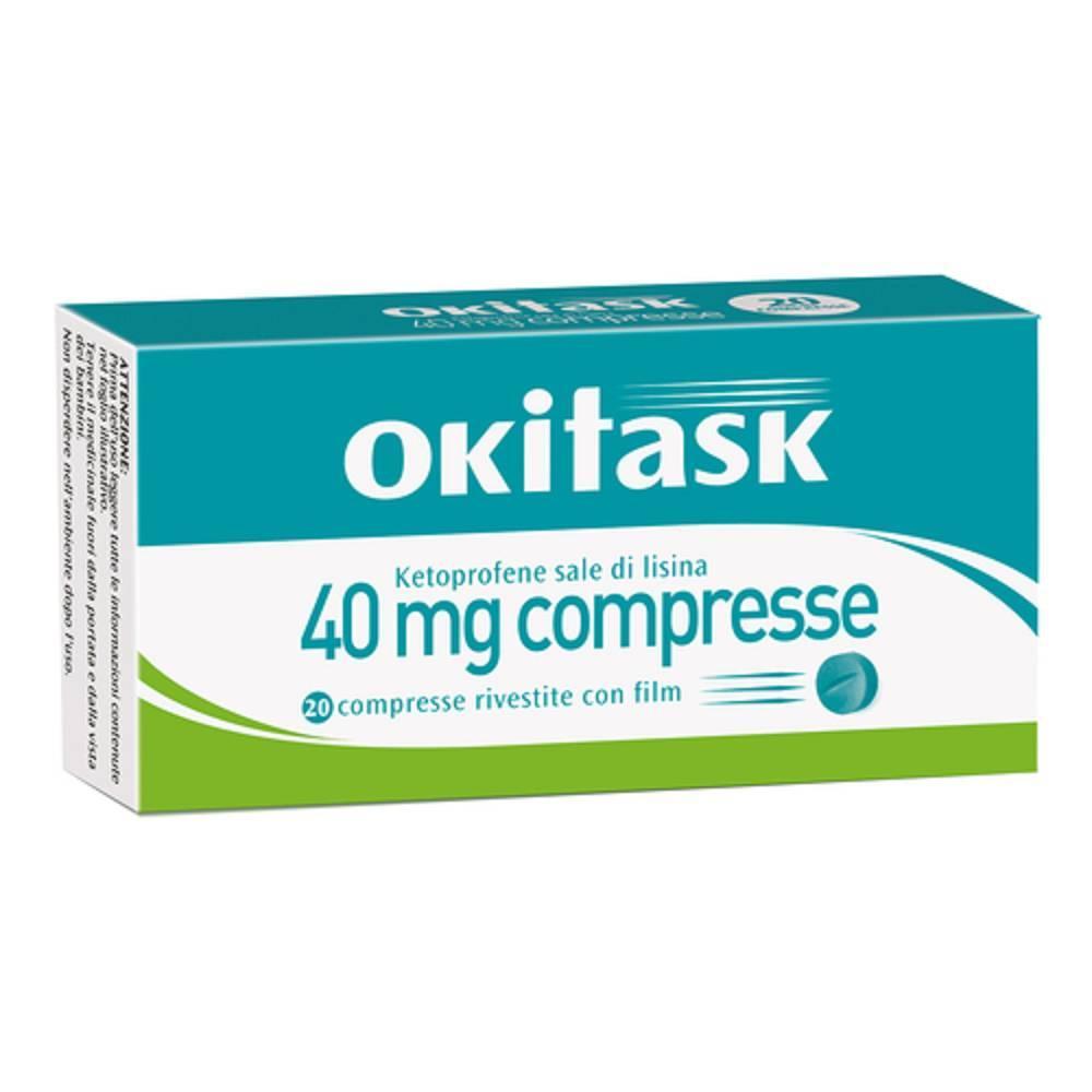 okitask compresse okitask 40 mg rivestite per il trattamento del dolore e infiammazione: avvertenze e precauzioni d'uso - foto 1