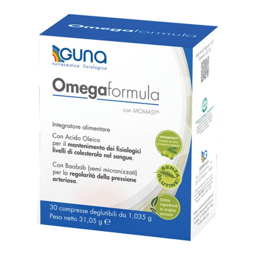guna integratore omegaformula in compresse da 30 per il controllo del colesterolo e la salute cardiovascolare, con momast e vitamina b6 - foto 1