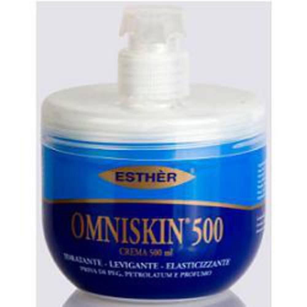 omniskin crema idratante 500ml per pelle secca e ispessimenti cutanei - omniskin 500, ricca e non grassa, formula con trealix, urea e allantoina - foto 1