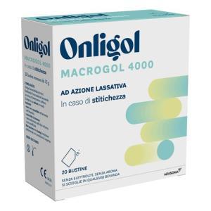Lassativo in polvere macrogol 4000 per soluzione orale -  20 bustine monouso per stitichezza cronica e intestino irregolare