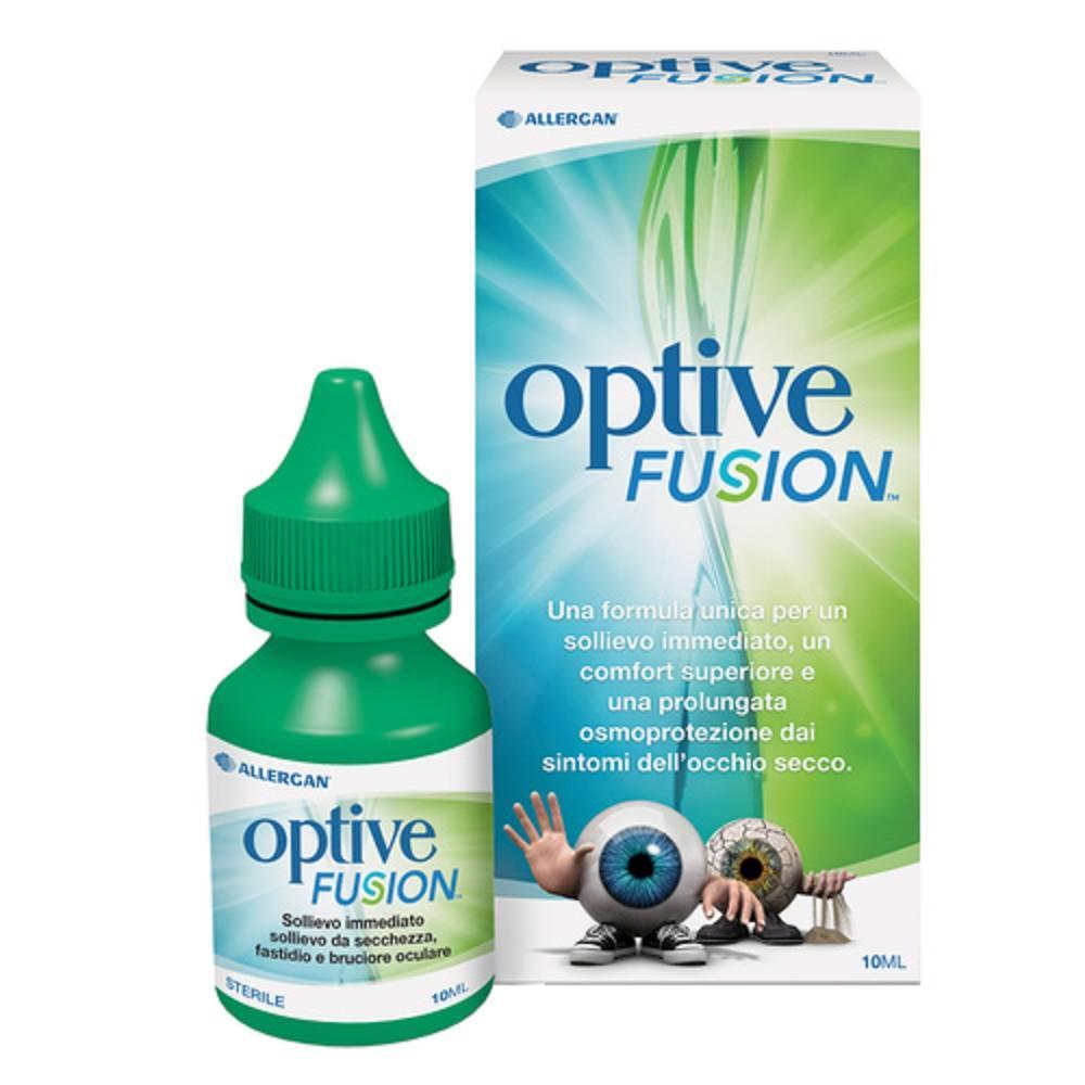 optive gocce per occhi optive fusion 10ml - sollievo da secchezza e irritazione oculare, dispositivo medico ce per occhi secchi e fastidiosi - foto 1