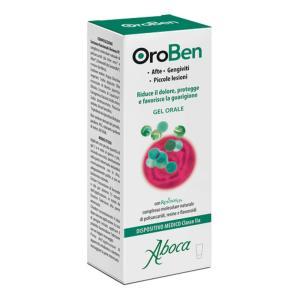 Gel orale oroben per il sollievo da afte, stomatiti e gengive infiammate - azione protettiva e rinfrescante, adatto anche per bambini