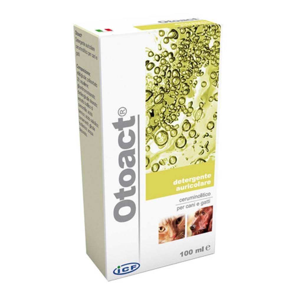 otoact detergente auricolare otoact 100ml per cani e gatti, rimuove cerume e mantiene la pulizia auricolare in modo delicato e efficace. - foto 1