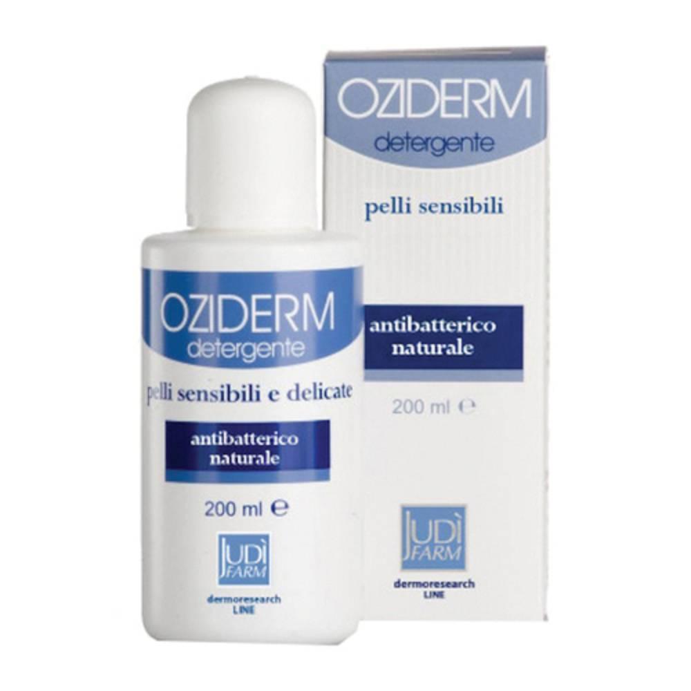 oziderm detergente fluido antibatterico naturale oziderm per igienizzare pelle e capillizio in lesioni dermatologiche e post operatorio - flacone da 200 ml - foto 1