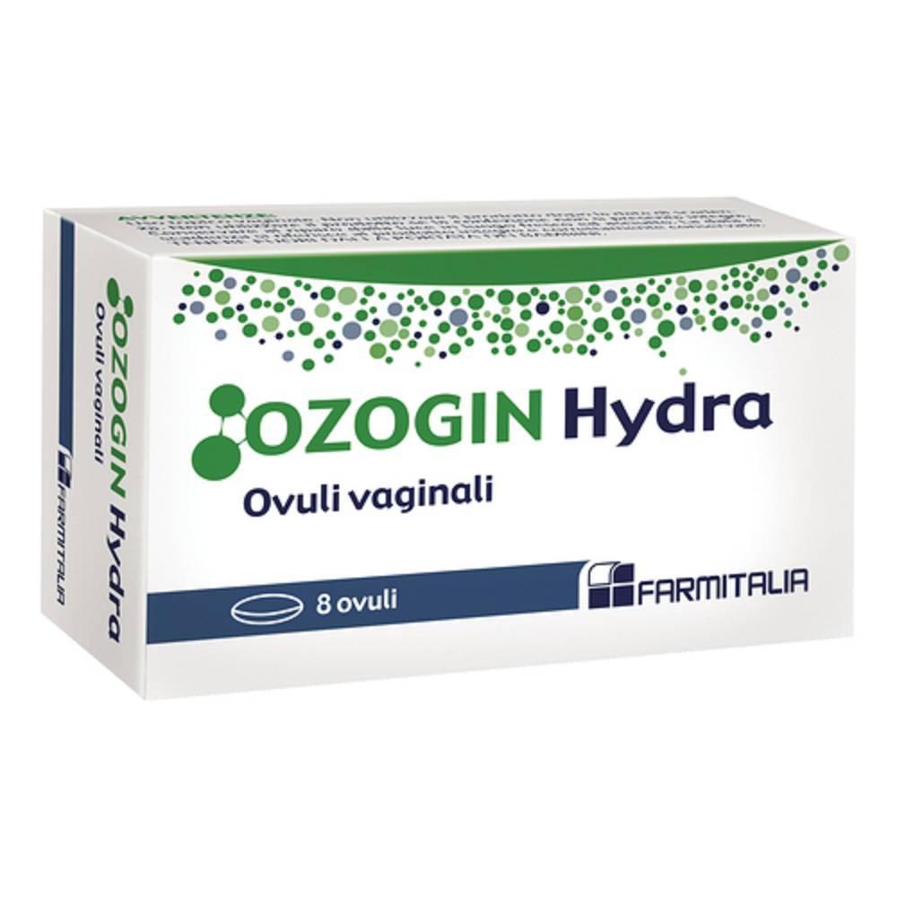 ozogin hydra ovuli vaginali ozogin hydra 8pz per secchezza e atrofia vaginale, azione protettiva e cicatrizzante con gliceridi e acido ialuronico - foto 1