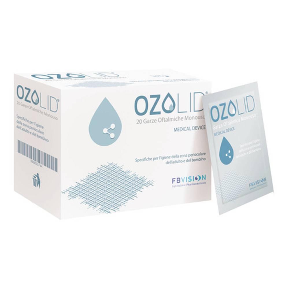 ozolid garze oftalmiche monouso ozolid lipozoneye 20pz per igiene e benessere della zona perioculare - foto 1