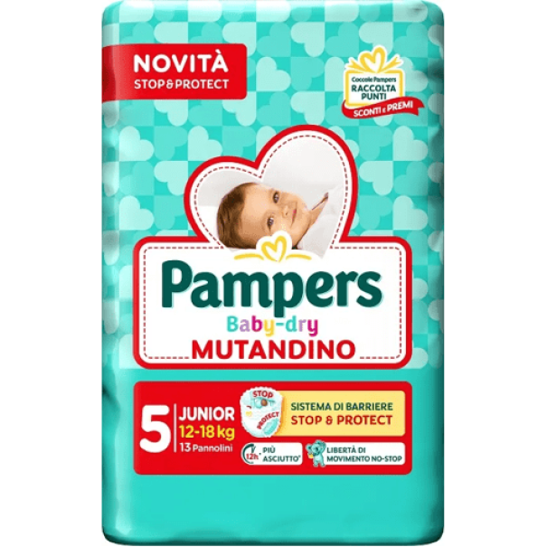 pampers pampers sl mutandino junior 14 pezzi - foto 1