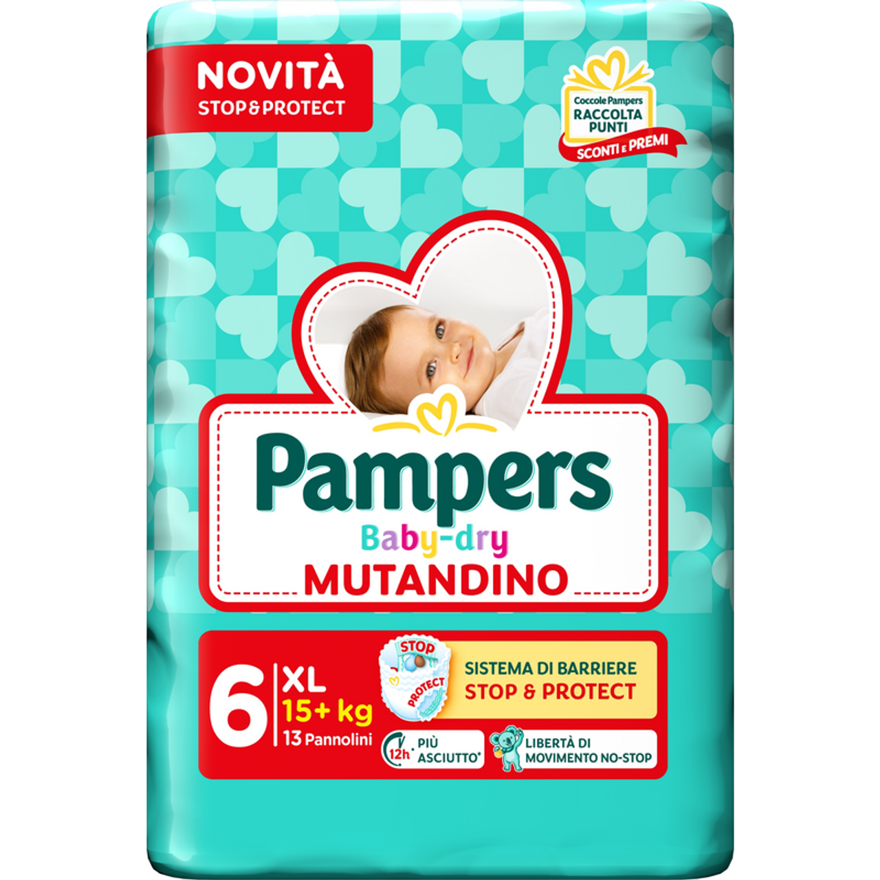 pampers pampers sl mutandino xl 13 pezzi - foto 1