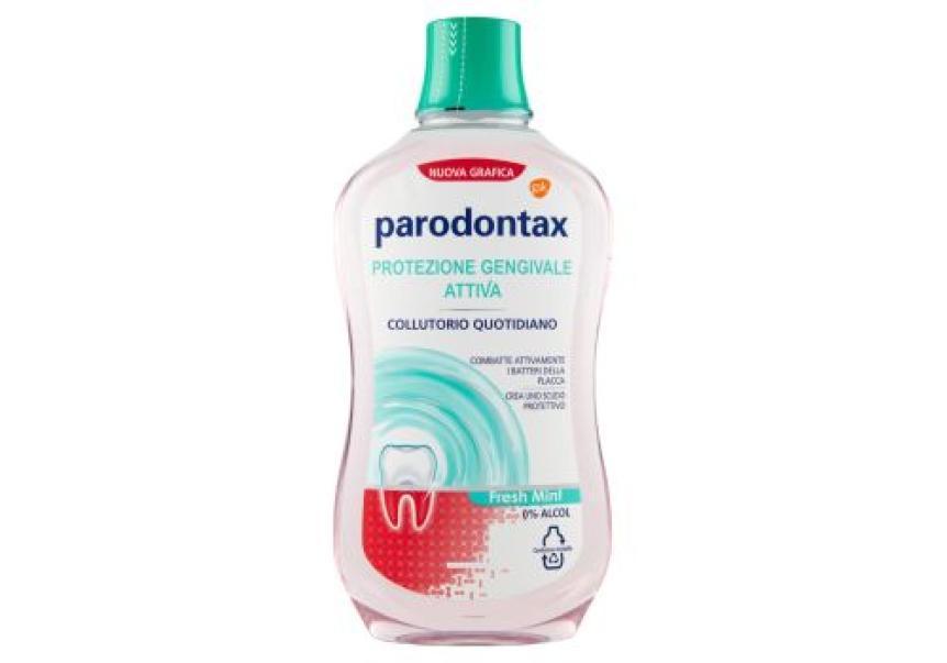 parodontax collutorio parodontax protezione gengivale attiva da 500 ml - antibatterico, alcol free, fluoro, uso quotidiano per gengive sane - foto 1