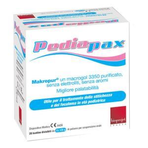 Polvere per sospensione orale pediapax 20 bustine - trattamento della stitichezza e fecaloma nei bambini sopra i 2 anni