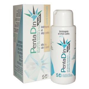 Biodetergente pentadin plus 200ml per pelli grasse, acneiche e sensibili, ideale per dermatiti e controllo odore cutaneo. ipoallergenico e senza sles.