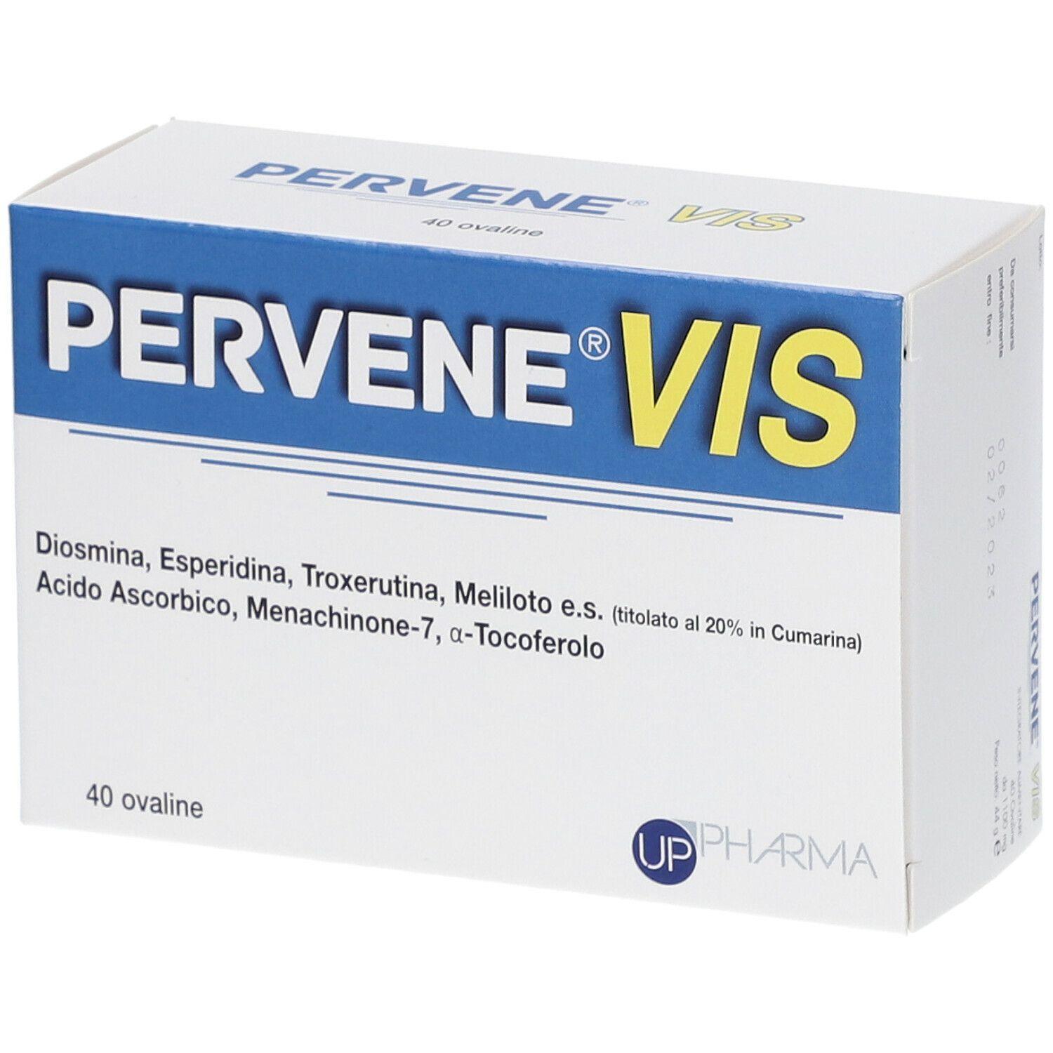 pervene integratore alimentare pervene vis 40 ovaline per supportare la circolazione venosa e la salute dei vasi sanguigni e della pelle - foto 1
