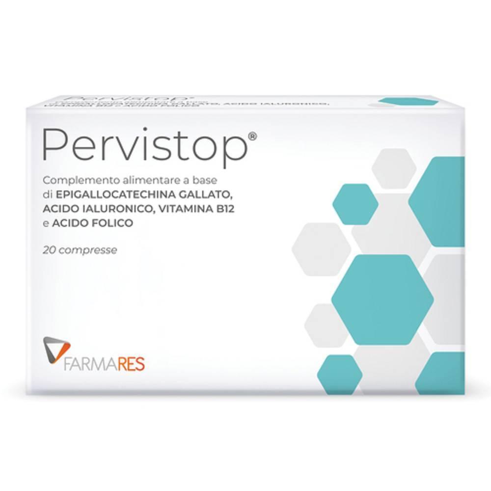 pervistop integratore alimentare pervistop 20 compresse con epigalocatechina gallato, acido ialuronico, vitamina b12 e acido folico per il benessere del sistema immunitario - foto 1