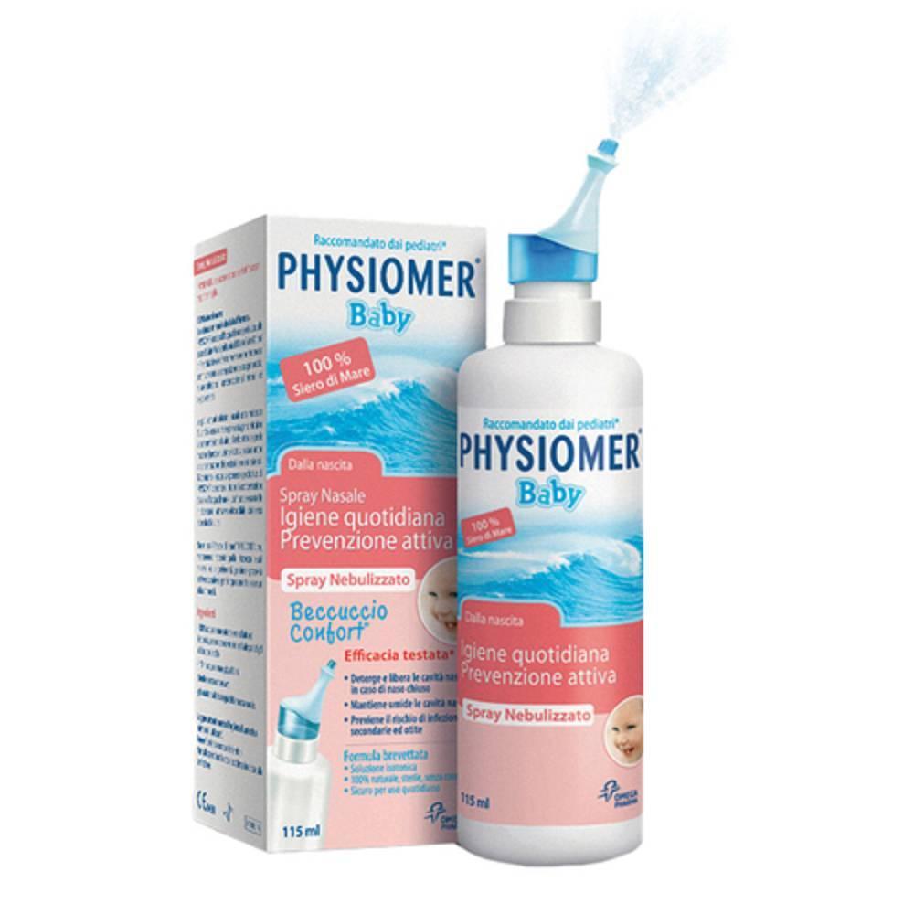 physiomer spray nasale per neonati physiomer csr: pulizia delicata e sicura per nasi sensibili - flacone da 115 ml - foto 1