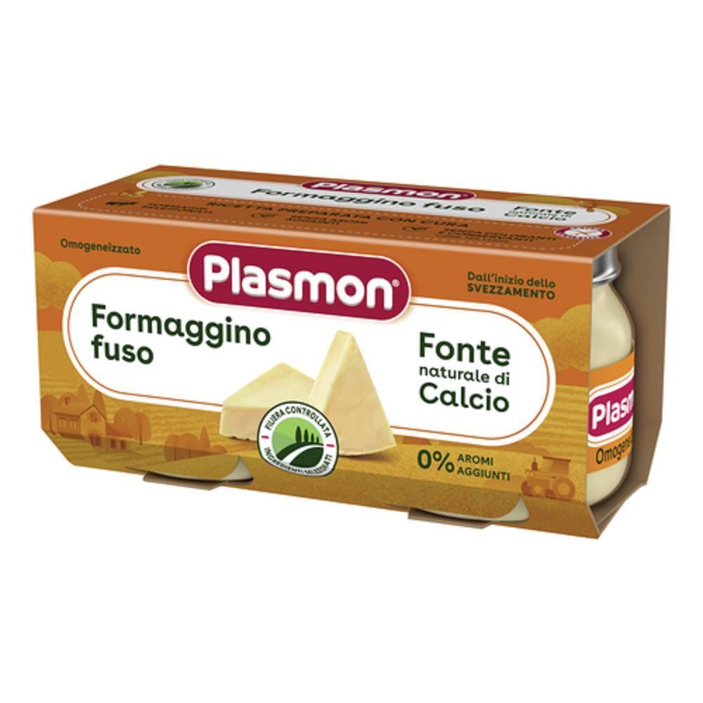 plasmon formaggino fuso omogeneizzato 80g x 2 con calcio e proteine del latte - ideale per bambini dal 4° mese - foto 1