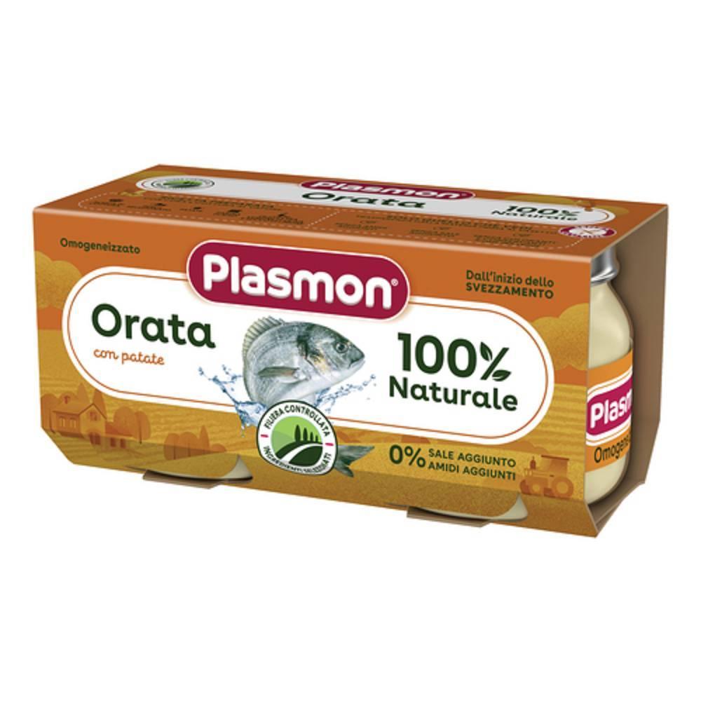 plasmon omogeneizzato di pesce orata 80g x 2 vasetti - delicato e senza conservanti, ideale per bambini dal 6° mese - foto 1
