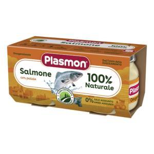Omogeneizzato di salmone e verdure 80 g x 2 - ricco di omega 3, senza conservanti, ideale per bambini dal 6° mese