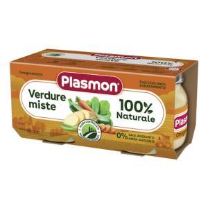Omogeneizzato di verdure miste 80g x 2 vasetti - ideale per bambini dal 4°/6° mese con brodo di cottura e ingredienti naturali