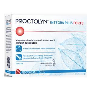 Integratore  integra plus forte per il microcircolo e la circolazione venosa - 14 bustine di diosmina, esperidina e vitamina c