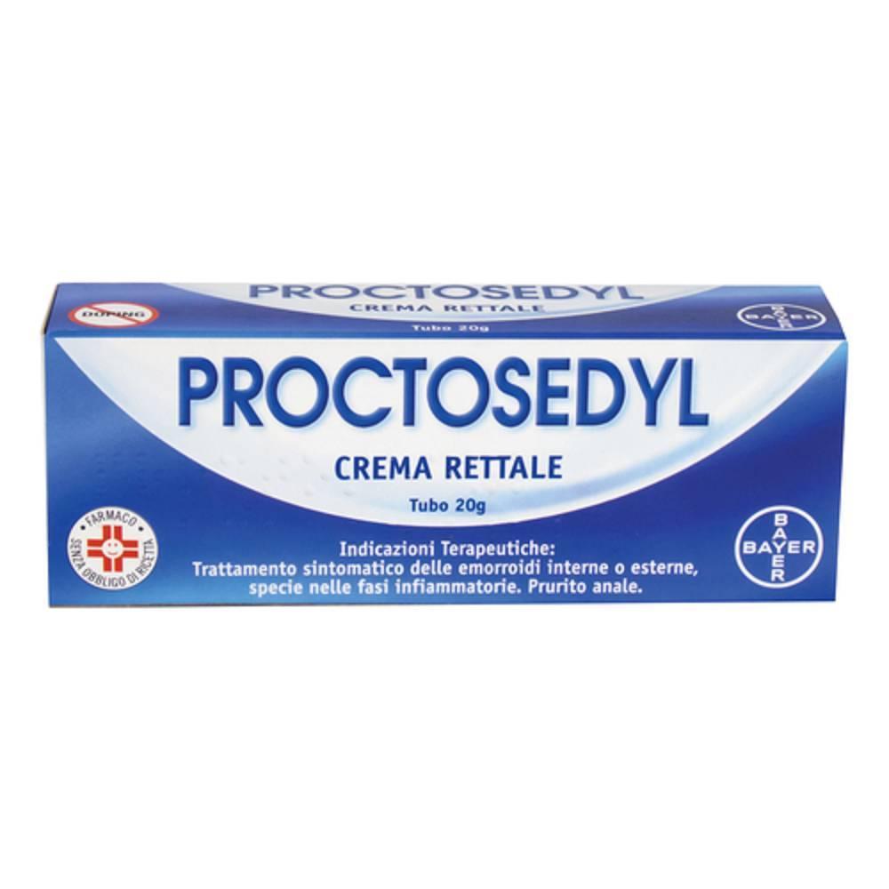 proctosedyl crema rettale proctosedyl 20g per trattamento emorroidi e prurito anale con idrocortisone, benzocaina ed escina. uso topico e indicazioni importanti. - foto 1