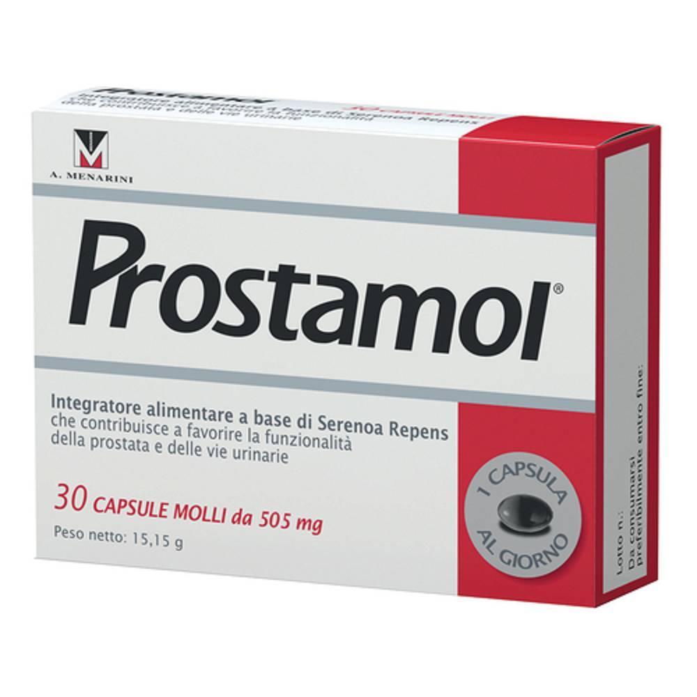 prostamol integratore alimentare prostamol 30 capsule molli per la salute della prostata e delle vie urinarie senza glutine - foto 1