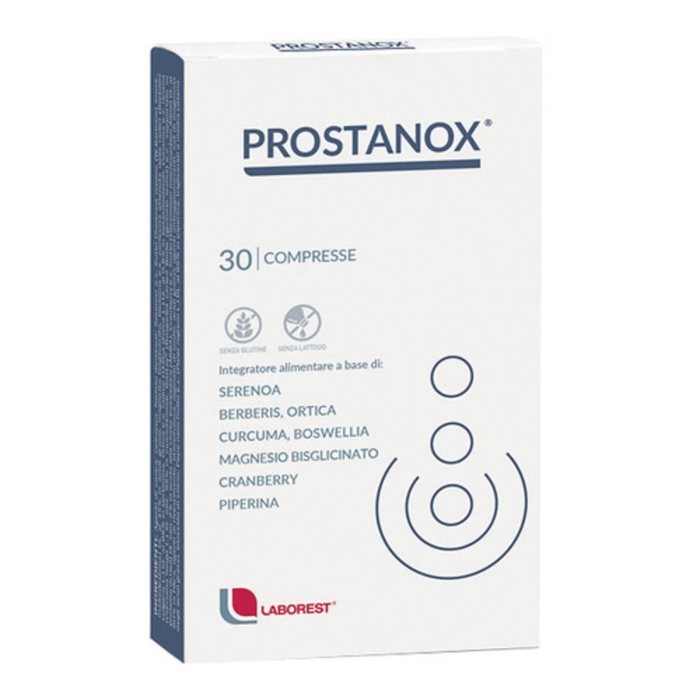 laborest integratore alimentare prostanox per la salute della prostata e delle vie urinarie - 30 compresse con serenoa e ingredienti naturali - foto 1