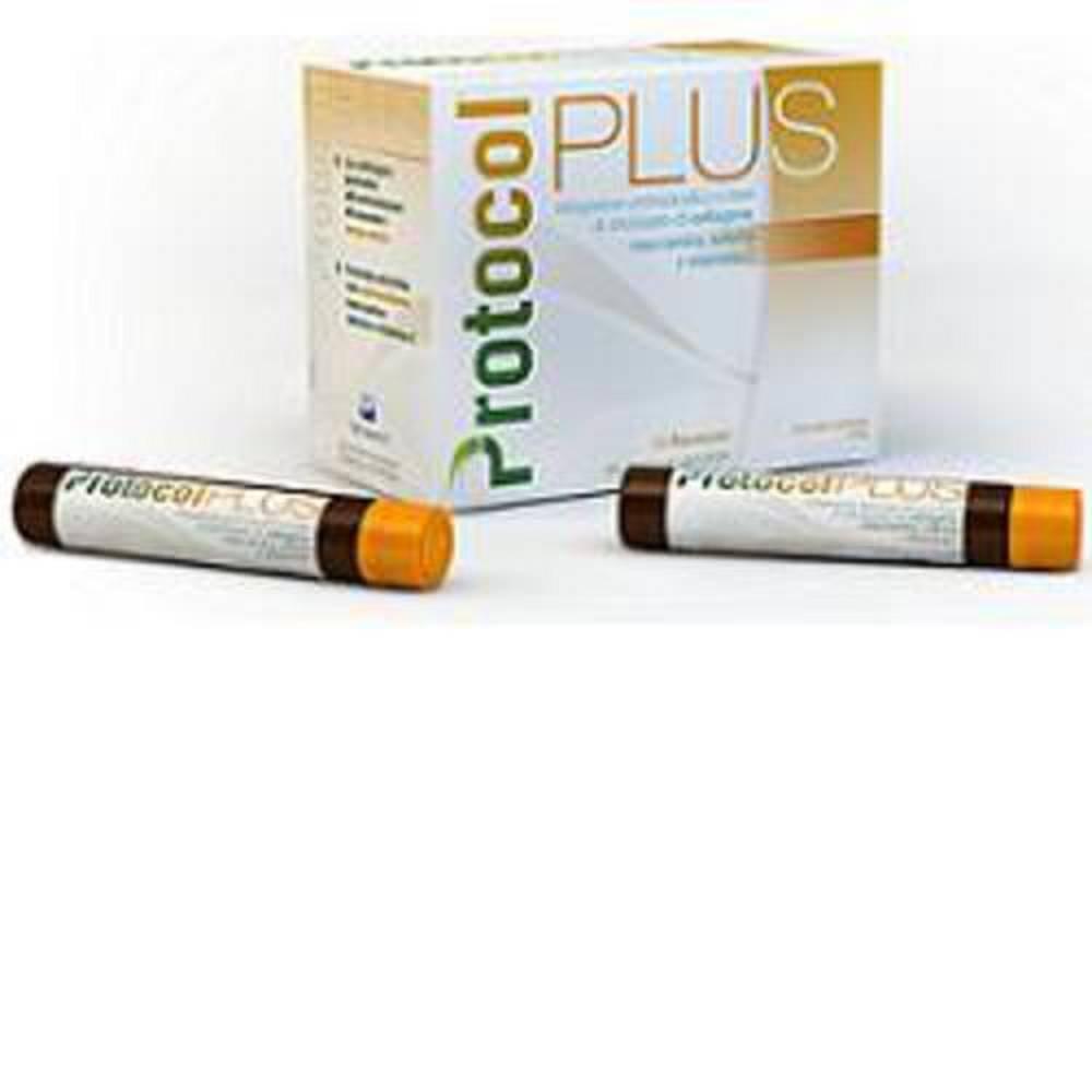 protocol integratore alimentare protocol plus 21 flaconcini da 25 ml con collagene, vitamina c e selenio per articolazioni e benessere cellulare - foto 1