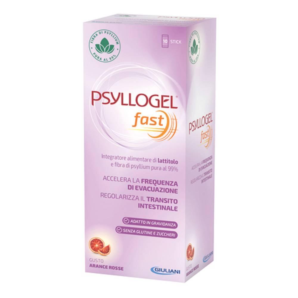 psyllogel integratore alimentare psyllogel fast in stick per regolarità intestinale e equilibrio della flora batterica - 10 stick da 14,7 g - foto 1