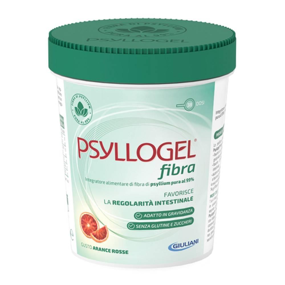 psyllogel integratore alimentare di fibra di psyllium pura al 99% per regolarità intestinale e benessere della flora batterica - gusto arancia rossa - vaso da 170 g - foto 1