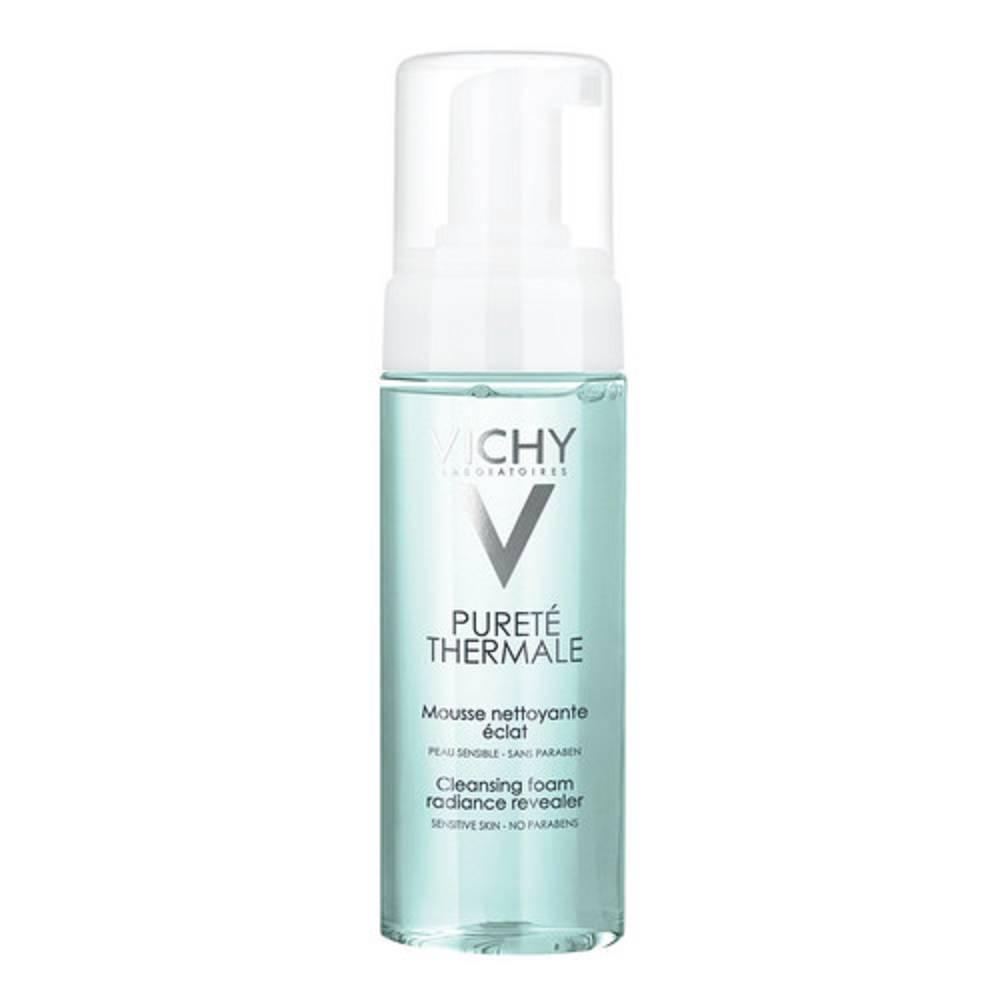 vichy detergente per il viso purete thermale acqua mousse - acqua idratante detergente in flacone da 150 ml per una pelle fresca e pulita - foto 1