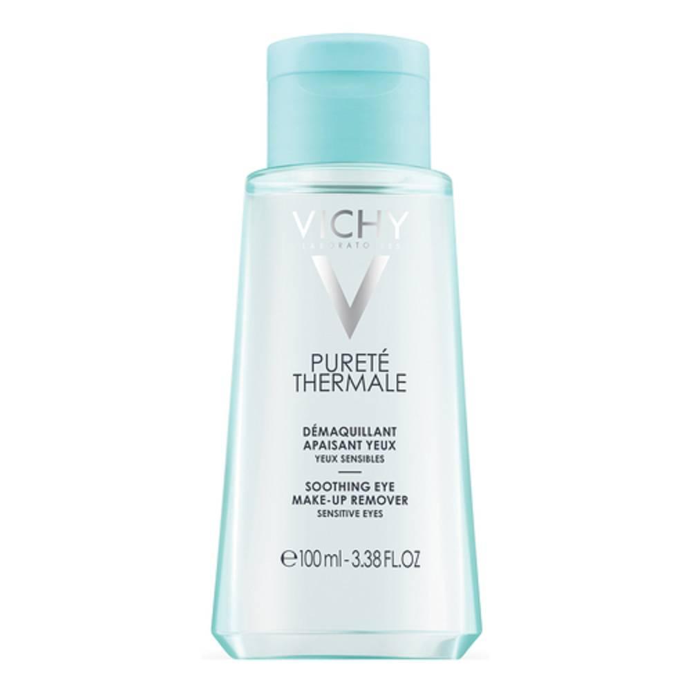 vichy struccante occhi lenitivo purete thermale 100ml con estratto di fiordaliso e vitamina b5 per occhi sensibili e ipoallergenico - foto 1