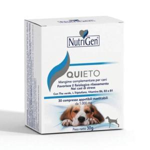 Mangime complementare per cani  10 compresse masticabili, per ridurre paura, ansia e stress in situazioni difficili.