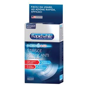 Kit rapid white strisce sbiancanti a dissolvenza per denti bianchi e alito fresco con dentifricio sbiancante express white