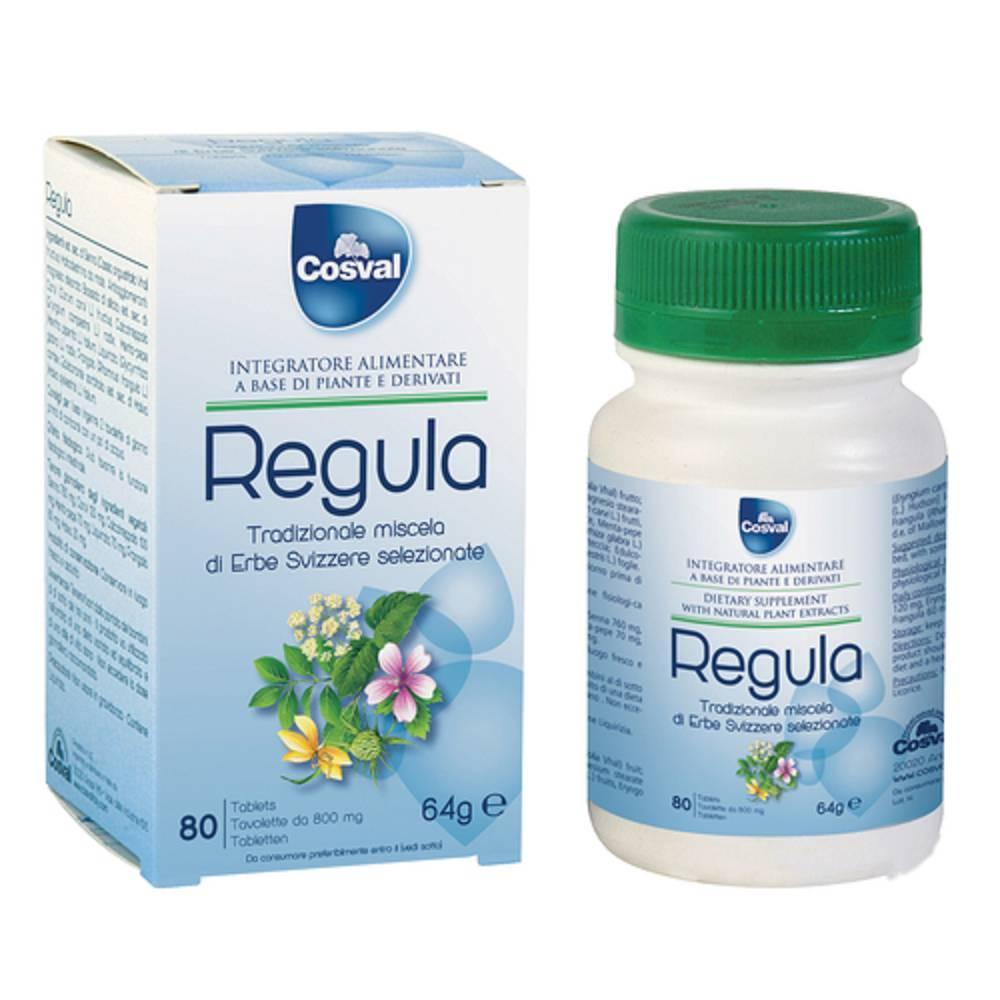 regula integratore alimentare regula miscela di erbe svizzere per la regolarità intestinale e il benessere digestivo - 80 tavolette - foto 1