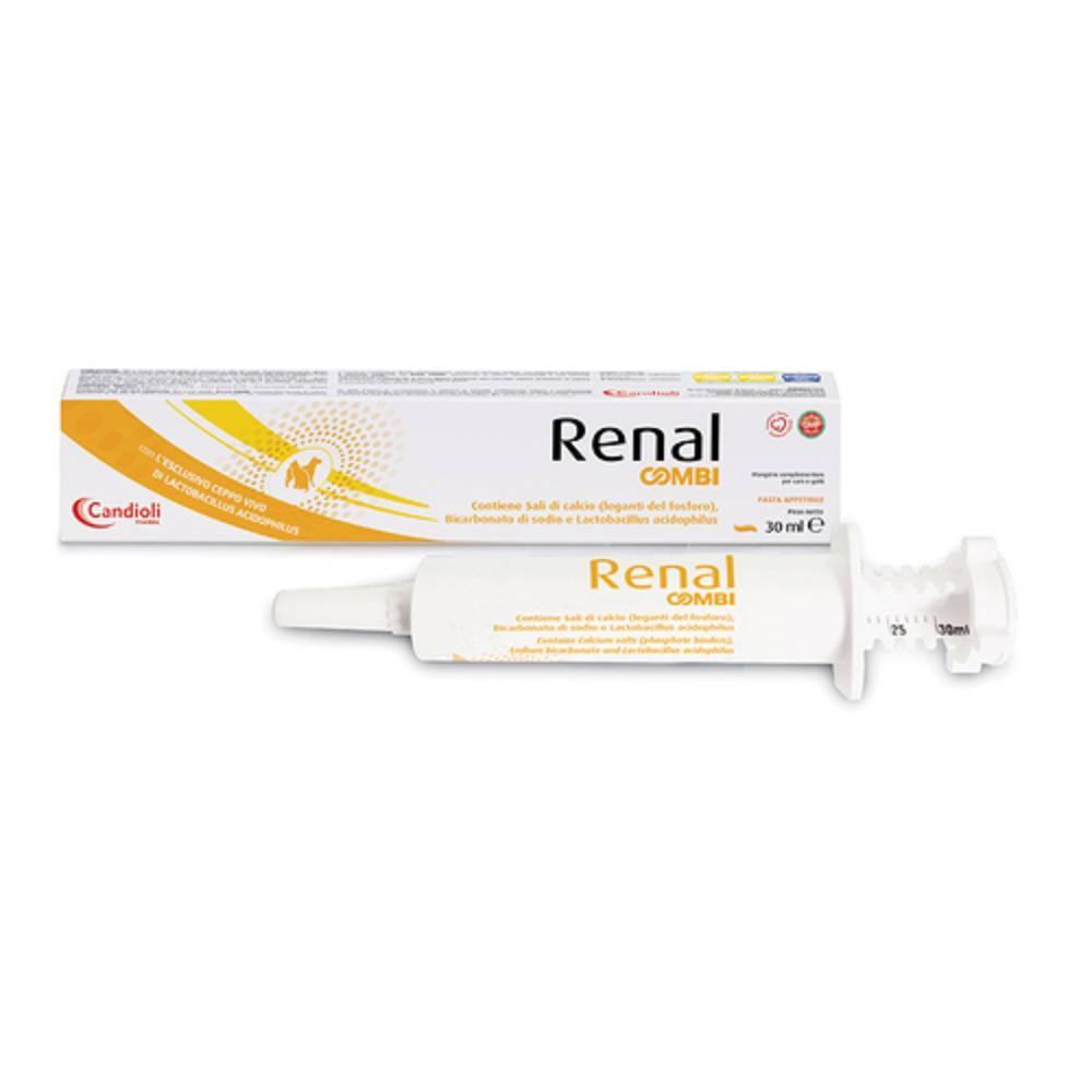 renal pasta renal combi 30ml per cani e gatti - supporto antiossidante e funzionalità renale con probiotici e vitamine - foto 1