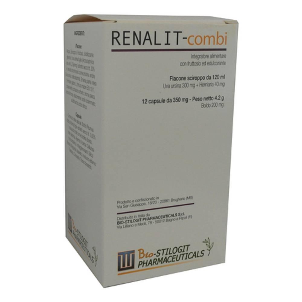 renalit combi integratore alimentare renalit combi colic 120ml per il drenaggio dei liquidi e il benessere delle vie urinarie - foto 1