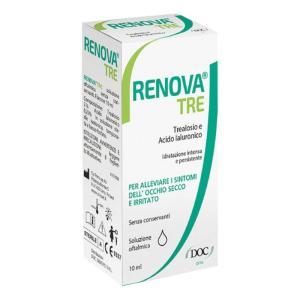Collirio idratante  tre 10ml per occhi secchi, lenti a contatto e sensibili, azione intensiva e senza conservanti.