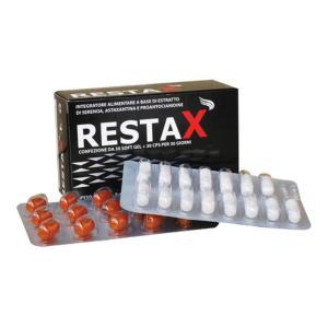 Integratore alimentare  30 capsule e 30 softgel per ipertrofia prostatica e caduta dei capelli con serenoa repens e astaxantina