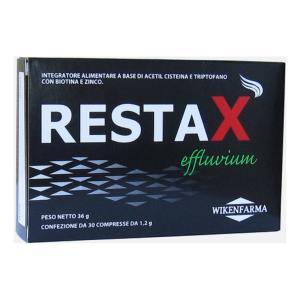 Integratore alimentare  effluvium 30 compresse con acetil cisteina, triptofano, biotina e zinco per capelli, pelle e unghie normali